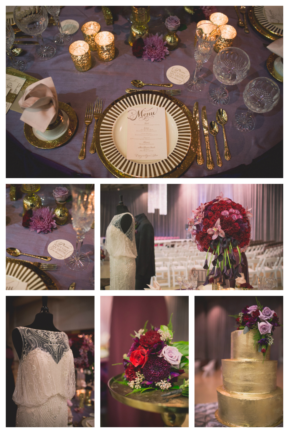 Regal, Raspberry, and Plum Wedding Theme | Seen at the La Crosse Bridal Expo | Pink Spruce Photography