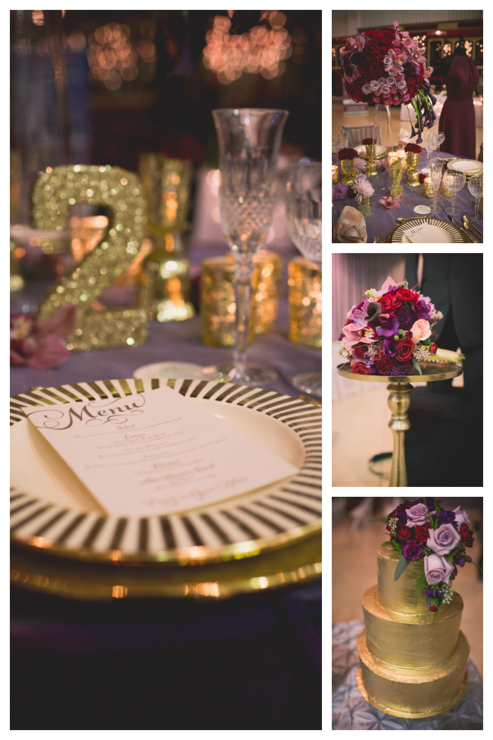 Regal, Raspberry, and Plum Wedding Theme | Seen at the La Crosse Bridal Expo | Pink Spruce Photography