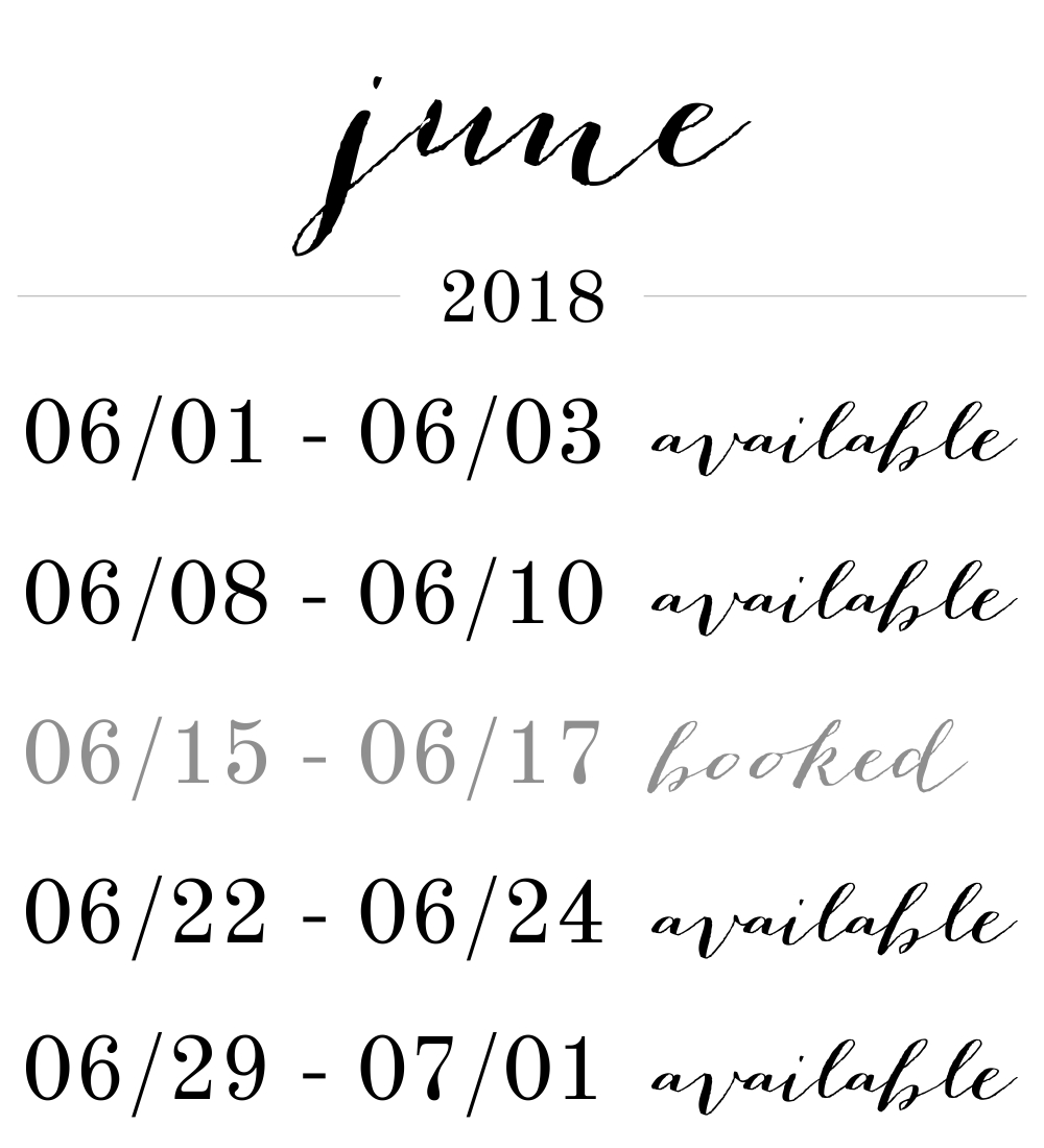 Pink Spruce Wedding Day Photography Availability
